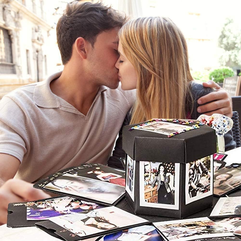Koogel Explosion Box Set,17.5 x 16inch Album Gift Box Creative Album Surprise Album Sticker Box for Marriage Proposals Making Surprises Birthday: Arts, Crafts & Sewing