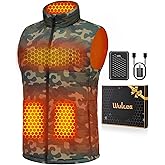 Wulcea Graphene Heated Vest For Men 7.4V Fast Charge Large Capacity Battery