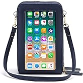 myfriday Touch Screen Crossbody Phone Purse for Women, Rfid Blocking Small Cellphone Shoulder Purse with 2 Adjustable Strap