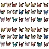Sailanzi 24pcs Alloy enamel butterfly set Pendant Jewelry Making DIY Keychain Earrings Pendant Various Design Charms for Jewelry Making Bracelets Necklace (SN794)
