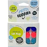 PUTTY BUDDIES Original Swimming Earplugs - The Best Swimming Ear Plugs - Block Water - Super Soft - Comfortable - Great for K