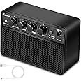 Asmuse Electric Guitar Amp 10W Portable, Mini Guitar Amplifier Rechargeable with Clean & Drive Channels, Small Bluetooth Amp for Practice Travel with Headphone Output