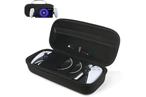 Bougraite Carrying Case for PlayStation Portal Remote Player, Hard EVA Shell Portable Travel Handbag, Durable Shockproof Anti-Scratch Full Protection Storage Bag for PlayStation 5 Portal, Black