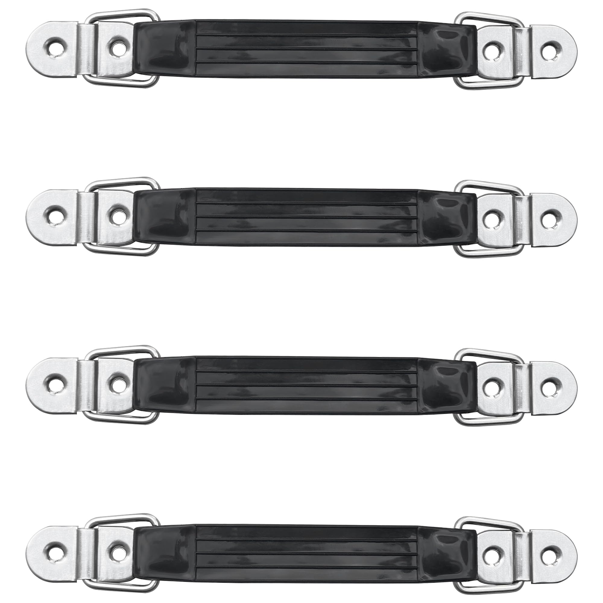 DDHOMIN 4 PCS Black Plastic Pull Handles for Luggage Trunk Suitcase