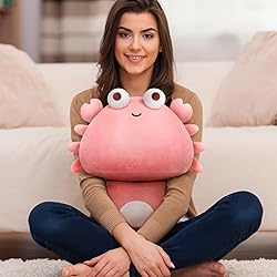 Mewaii 8 Inch Mushroom Plush, Cute Crab Plush