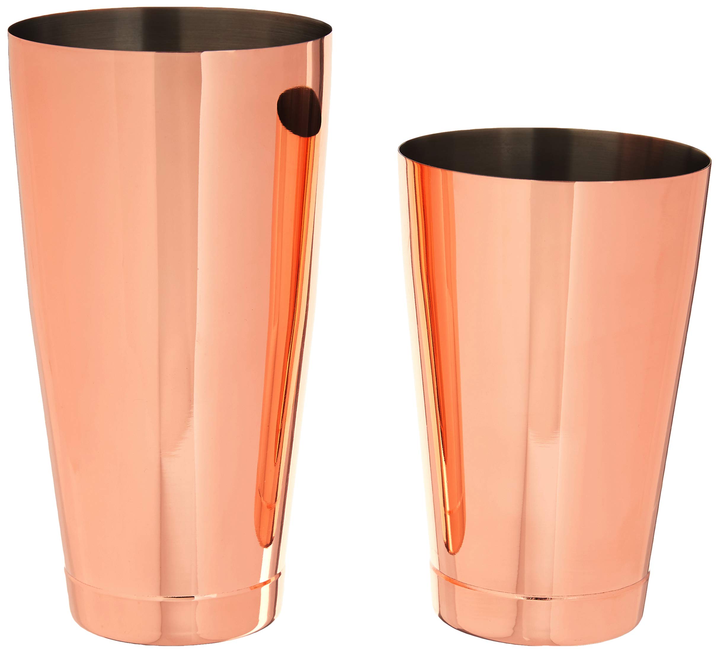 Barfly Weighted Cocktail Mixing Shaker Tin Set, Stainless Steel, Copper, 9.21 x 0.13 x 17.78 cm