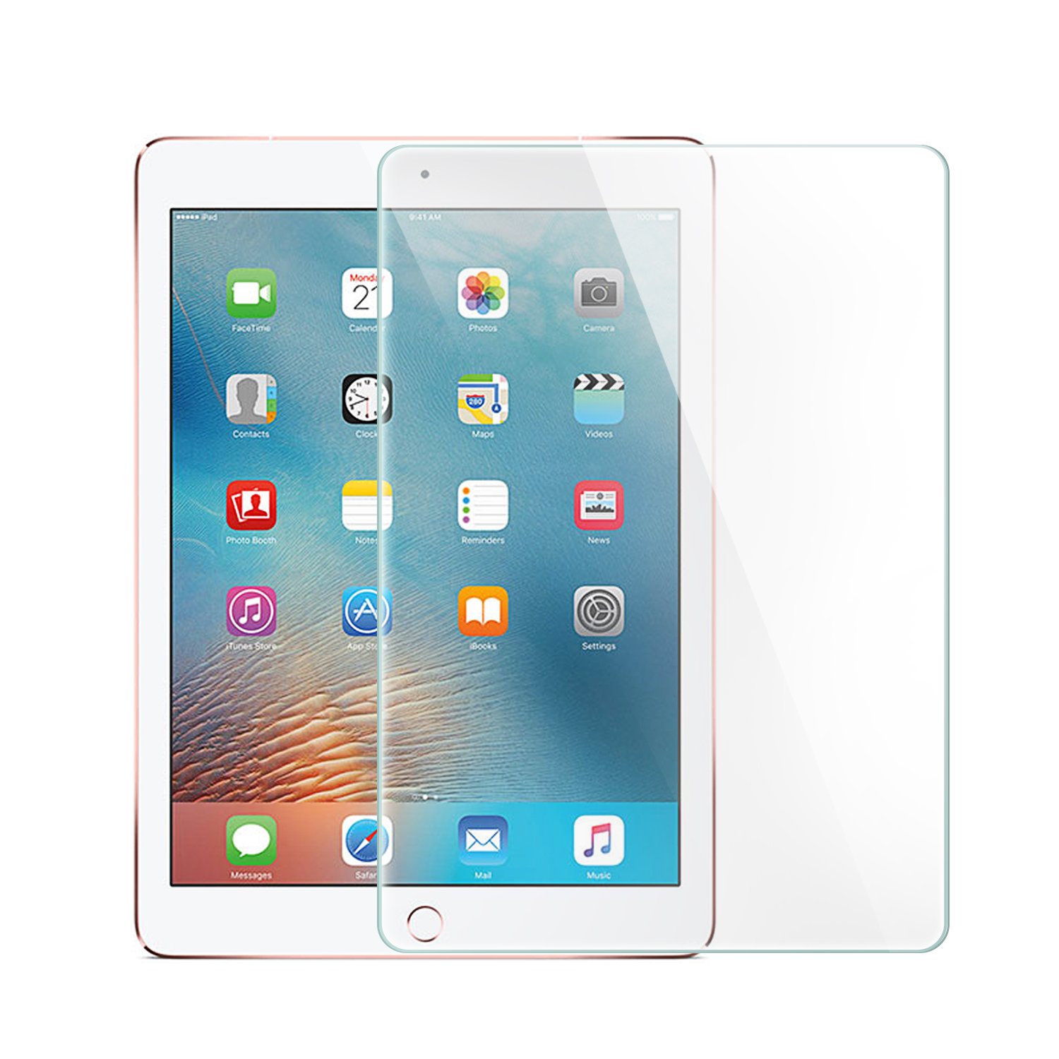 Tempered Glass Screen Protector For iPad Pro 9.7 " iPad Air Anti finger