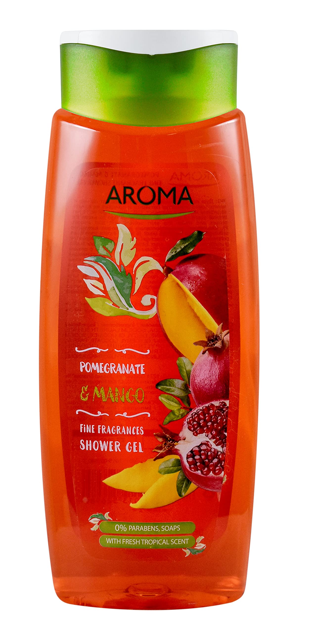 AROMA Shower Gel Greenline Fine FRAGRANCES Pomegranate & Mango - 400 ml