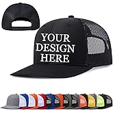 Bulk Custom Hats Printing/Embroidery - Add Your Own Logo/Photo/Text Design Personalized Adjustable Baseball Cap for Adult