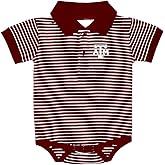 Two Feet Ahead Striped Short Sleeve Golf Polo Baby Bodysuit Creeper Infants Newborn Sizes 0-3M 6M 12M