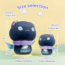 Mewaii 8” Mushroom Plush, Blue Dragonfly Plush