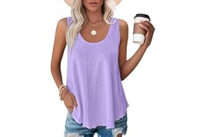 SUMMERLANGUAGE Womens Summer Tanks Tops 2024 Casual Shirts for Women Sleeveless Shirts Beach Blouse Tops