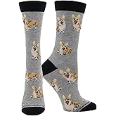 WHD Pembroke Corgi Crew Socks for Women & Men | Gift for Dog Lovers, Cute Pet Socks