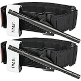 Jwxstore J0416001 Tourniquet Tactical Emergency Outdoors Spinning Military One-Handed Medical First Aid Equipment, Black, 2 Piece