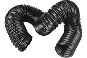 Rawolp 70198 2 1/2'' x 36'' Dust Collection Hose Flexible 2.5 Inch Dust Collector Hose for Drill Press, Woodworking and Wood Shop Dust Collection System 1Pcs