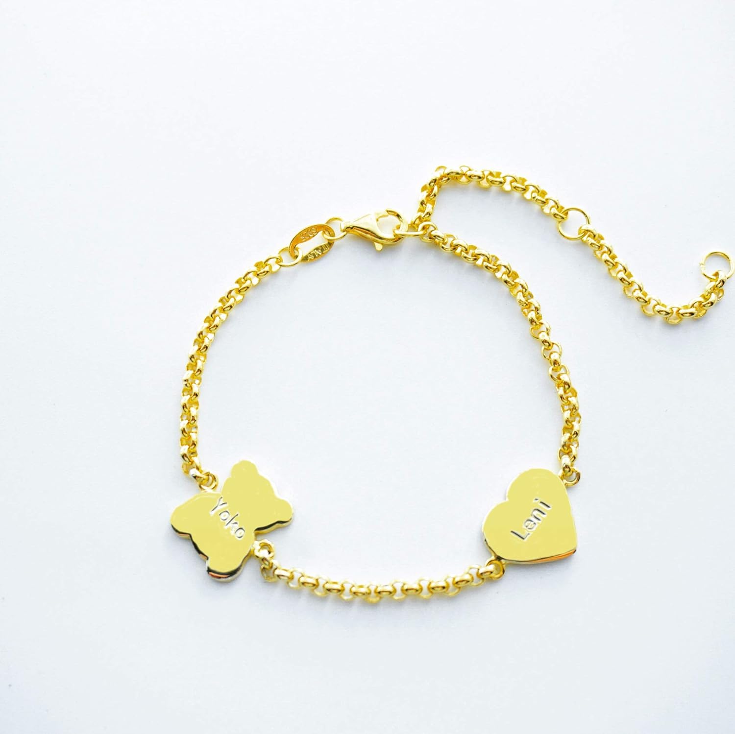 personalized gold baby bracelet