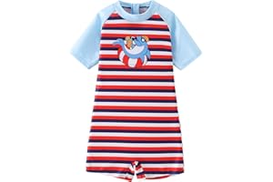 AIWUHE Boys one Piece Swimsuit Zipper Rash Guard Kids Long Sleeve Bathing Suits UPF 50+ Sun Protection Swimwear 2-9Y