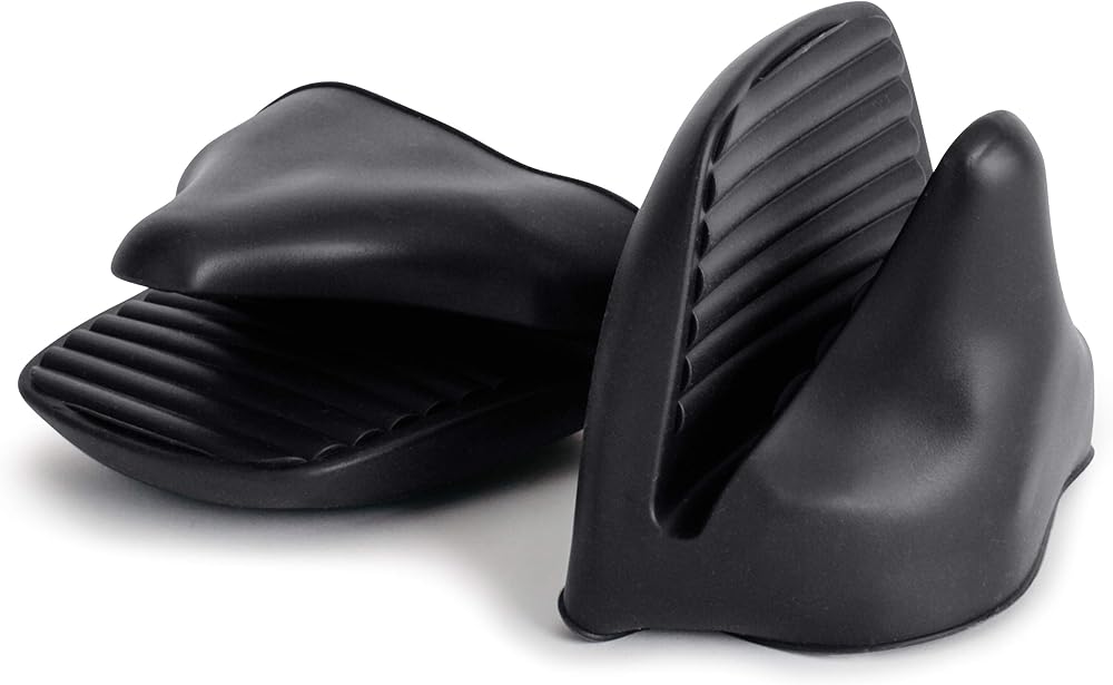 Ninja Heat Resistant Silicone Mitts 2-Piece Black 6.5 & 8 Qt Official Accessory