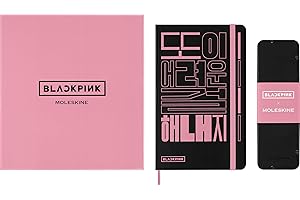 Moleskine x BLACKPINK Limited Edition Drawing Gift Set, Large Sketchbook (5" x 8.25") with 5 Watercolor Pencils in Gift box, 