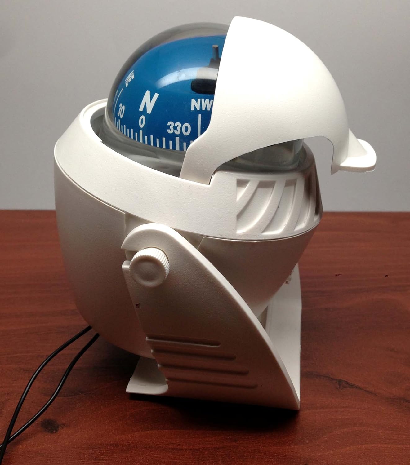 Marine Boat Nautical Sport White Lighted Compass with Bracket Visible LUBER LINE : Sports & Outdoors