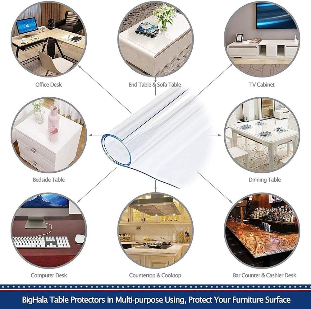 Color 1mm Size 45x90cm Unterstutzung Anpassung Buro Haushalt Bodenschutzmatte Stuhlmatten Guorrui Bodenschutzmatte Pvc Sanft Transparent Transparente Tischdecke 2 Starken