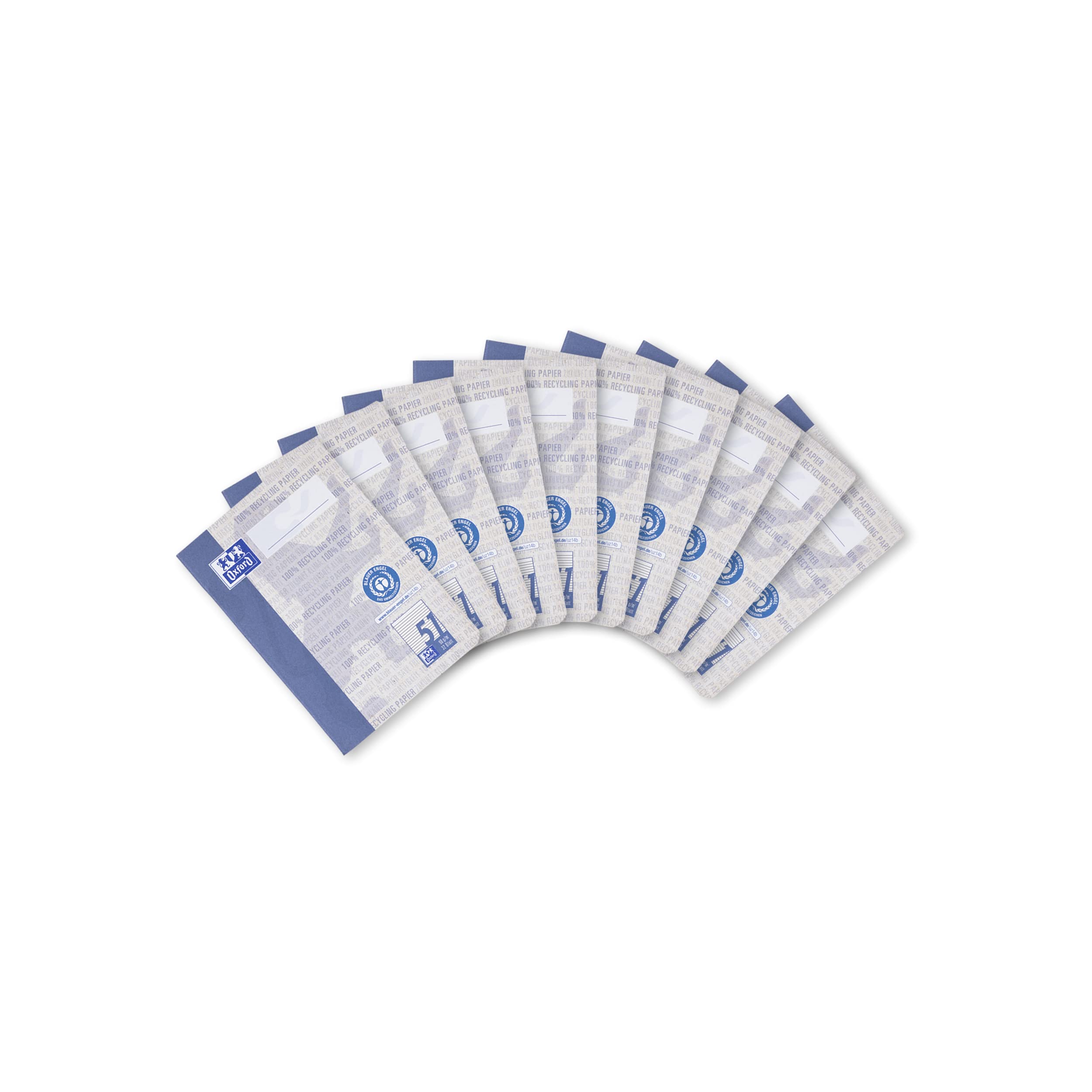 Oxford Recycling Octave Book A6 Lined 51 Ruling 32 Sheets Pack of 10