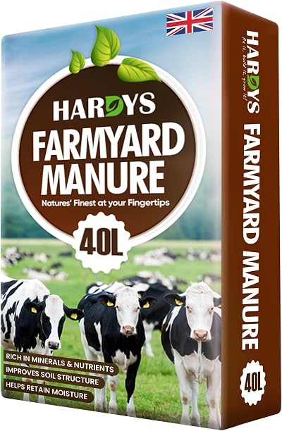 Hardys Organic Farmyard Manure 40L Horse Manure Garden Compost Fertiliser