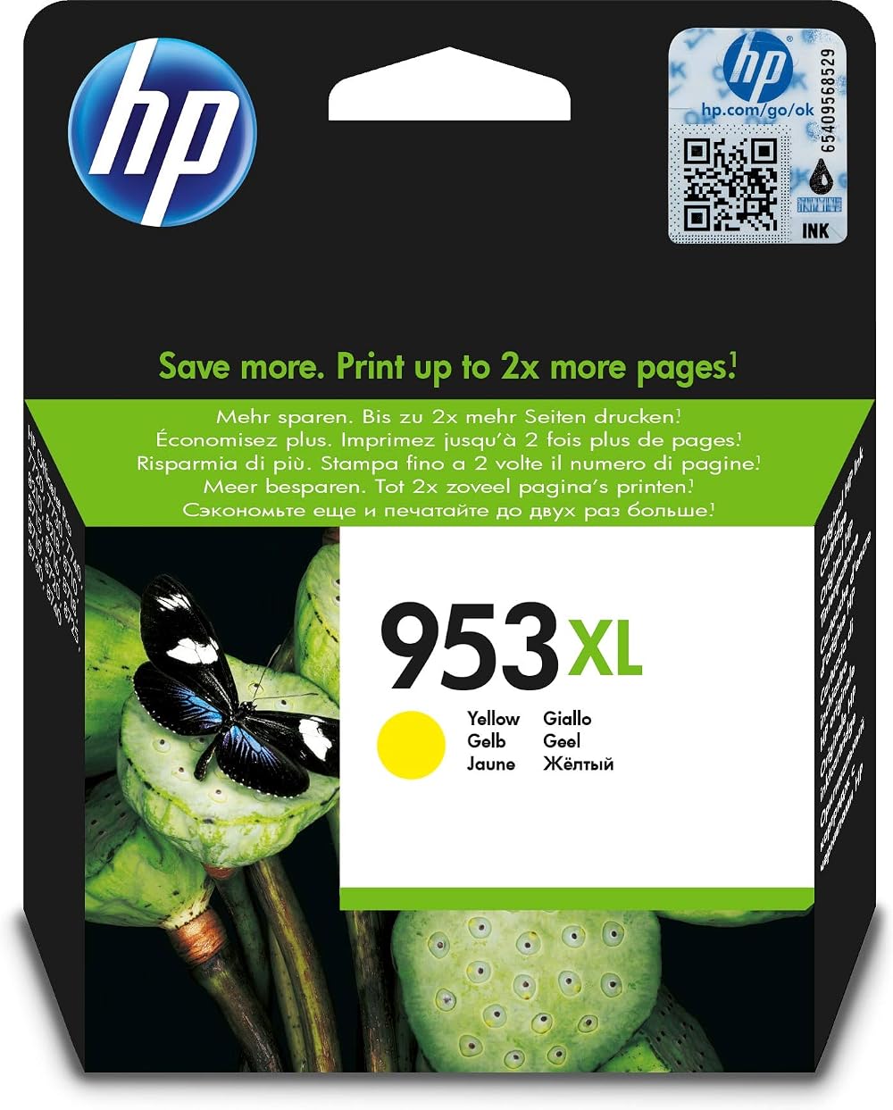 HP 953XL Original Yellow Ink Cartridge for HP OfficeJet Pro Printers