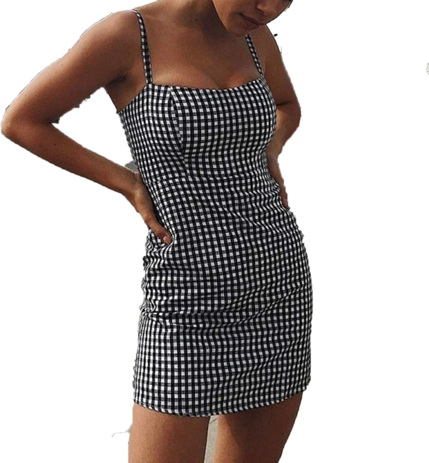 gingham dress bodycon