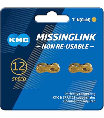 Amazon.com : KMC X12 12 Speed Chain, 126 Link, Black/Ti-N Gold