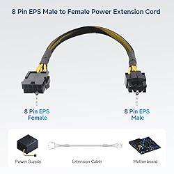 Cable Matters 2-Pack 8 Pin EPS CPU Extension Cable