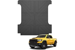 JTYZSM Truck Bed Mat for 2019-2025 Dodge Ram 1500 5.7 FT Short Bed Liner All Weather Cargo Mat for Dodge Ram 1500 Pickup Acce