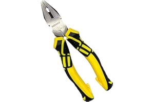 BOOSDEN Linesman Pliers, 6 Inch, High Leverage Lineman's Pliers, Combination Pliers, Electrical Pliers,Side Cutter Linemans Pliers