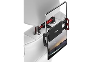 Car Headrest Tablet Mount Holder - Tryone Auto Backseat Tablets Stand for Kids Compatible with iPad Air Mini/Cell Phone/Galax