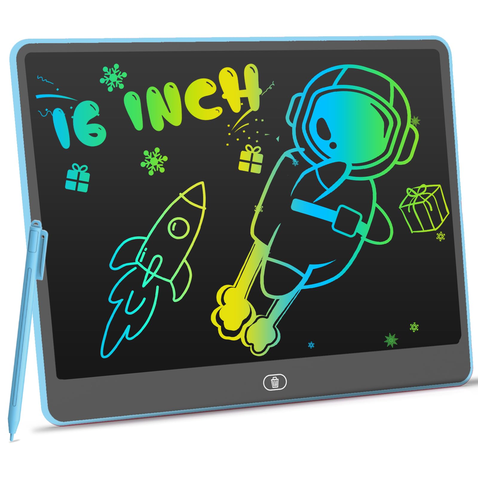 LEYAOYAO LCD Writing Tablet for Kids, 16 Inch Colorful Drawing Pads Doodle Boards, Educational and Learning Kids Toys Gifts for 3 4 5 6 7 8 Year Old Boys and Girls (Blue)