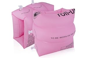 ASHINER Swimming Arm Floats for Kids - Dual Airbag Design, Durable Material Swimming Arm Bands for Children - Inflatable Roll Up Armbands, The Perfect Summer Essential for Fun and Safety in The Water