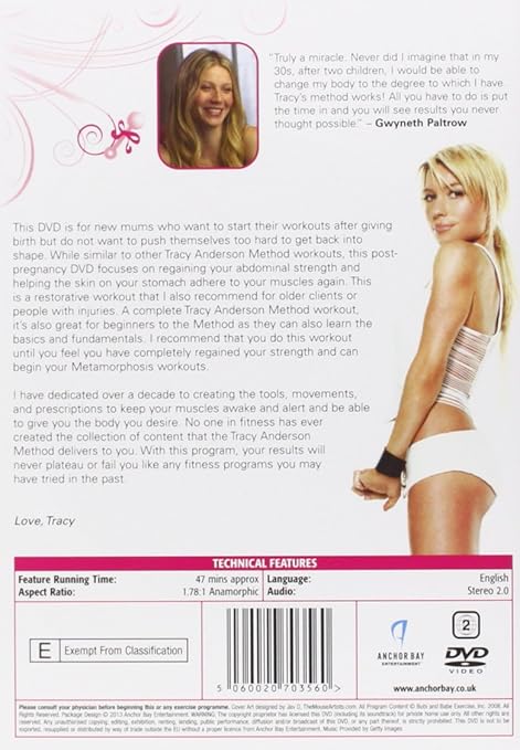 Tracy Anderson Method Post Pregnancy Workout Dvd Amazon Co Uk Tracy Anderson Tracy Anderson Dvd Blu Ray