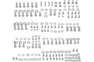 PTNHZ RACING PTNHZ Small Block Engine HEX Bolt Kit for Chevy SBC 265 283 302 305 307 327 350 400 Stainless(211Pcs Nuts&Bolts)