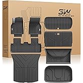 3W Tesla New Model Y Juniper Floor Mats and Cargo Liners, TPE Full Set Floor Liner for New Model Y 2025 2026, Cargo Mats and Seat Back Cover Protector, Car Mats for Tesla Accseeories, Vigormold™