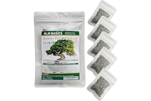 Bonsai Tree Food (4.5 oz.) 180 Days Slow Released Fertilizer, NPK 16-10-10, (5 Convenience Pack)