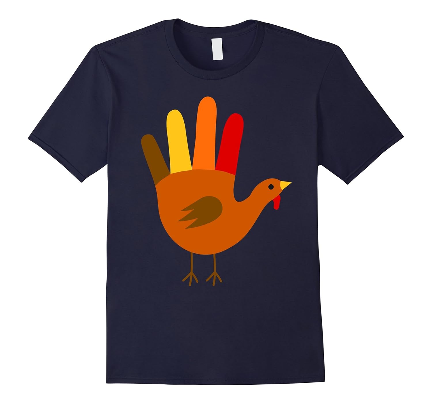 Hand Turkey T Shirt Thanksgiving youth Toddler boys gift tee-ANZ