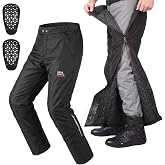 KEMIMOTO Motorcycle Pants Full Side Zip CE Armor Windproof | Features: Full Side Zip; CE Armor; Windproof丨Material: 600D Oxford; 100G Cotton Fill丨Season: Fall Winter
