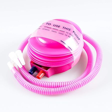 Amazon Co Jp 風船専用 空気入れ エア コンパクト 足踏みポンプ ホース付き おもちゃ