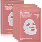 Nityrliv Collagen Face Mask, 4 Pack Bio-Collagen Real Deep Mask Overnight Hydrating Face Mask for All Skin Types,Original Hydrating Collagen Face Mask