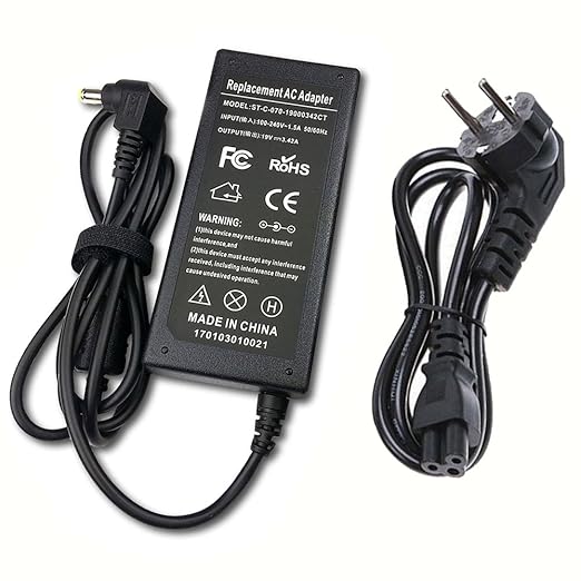 PFMY 19V 3,42A 65W Laptop Netzteil Ladegerät Ladekabel Kompatibel für Acer Aspire One E1 E3 E5 E5-771 E13 E15 E17 ES1 V3 V3-5