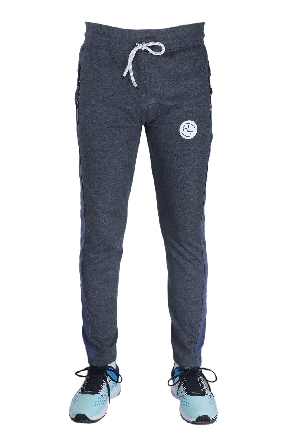 Buy HT Men's Regular Fit Terry Cotton Lower and Track Pants, Zipper
