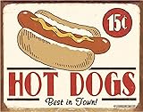 Desperate Enterprises Vintage Hot Dogs Tin Sign