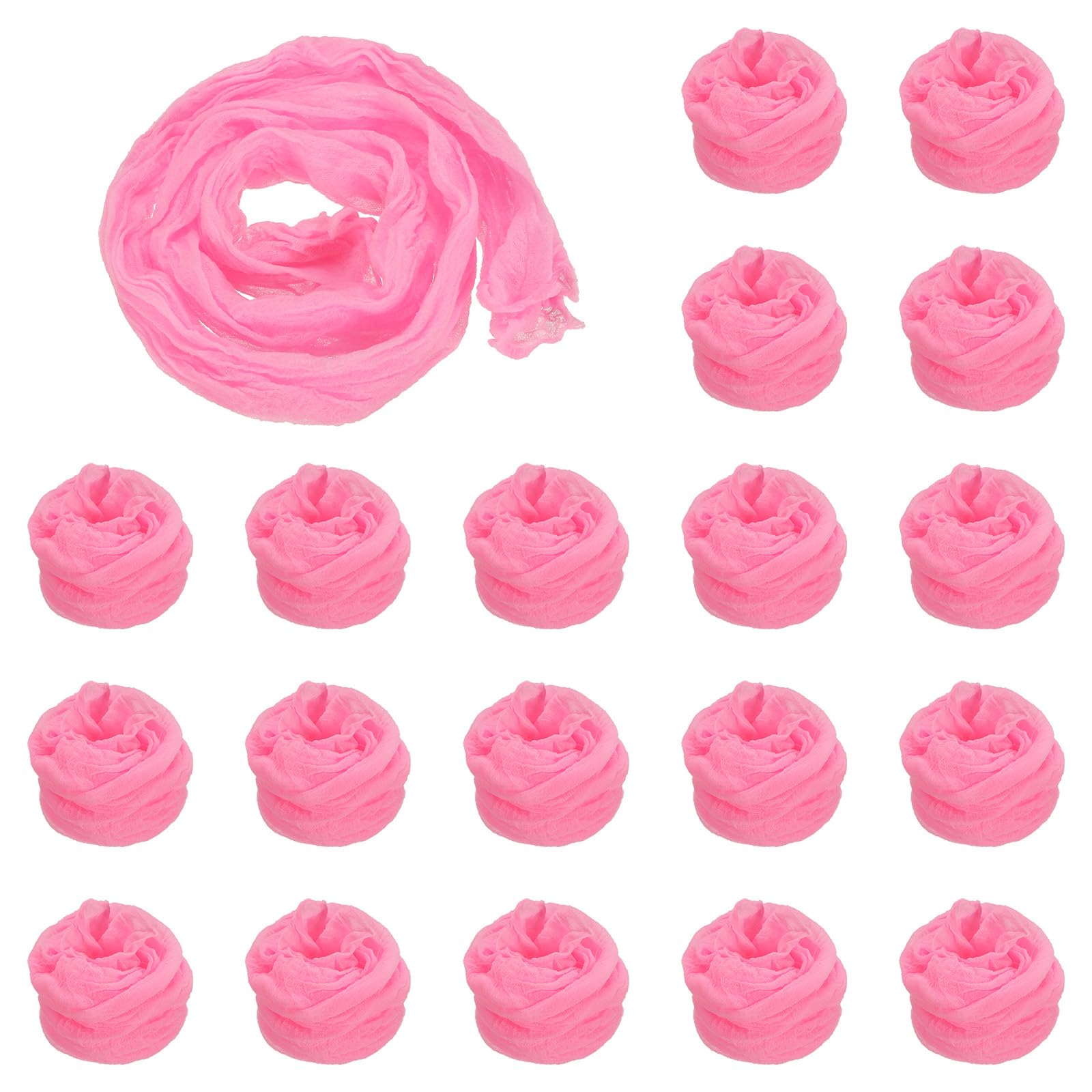 PATIKIL Nylon Stockings DIY Flower, 20Pcs Stocking Flower Fabric Material Tensile Silk Stocking Flowers for DIY Flower Making Wedding Crafts Home Decoration, Pink