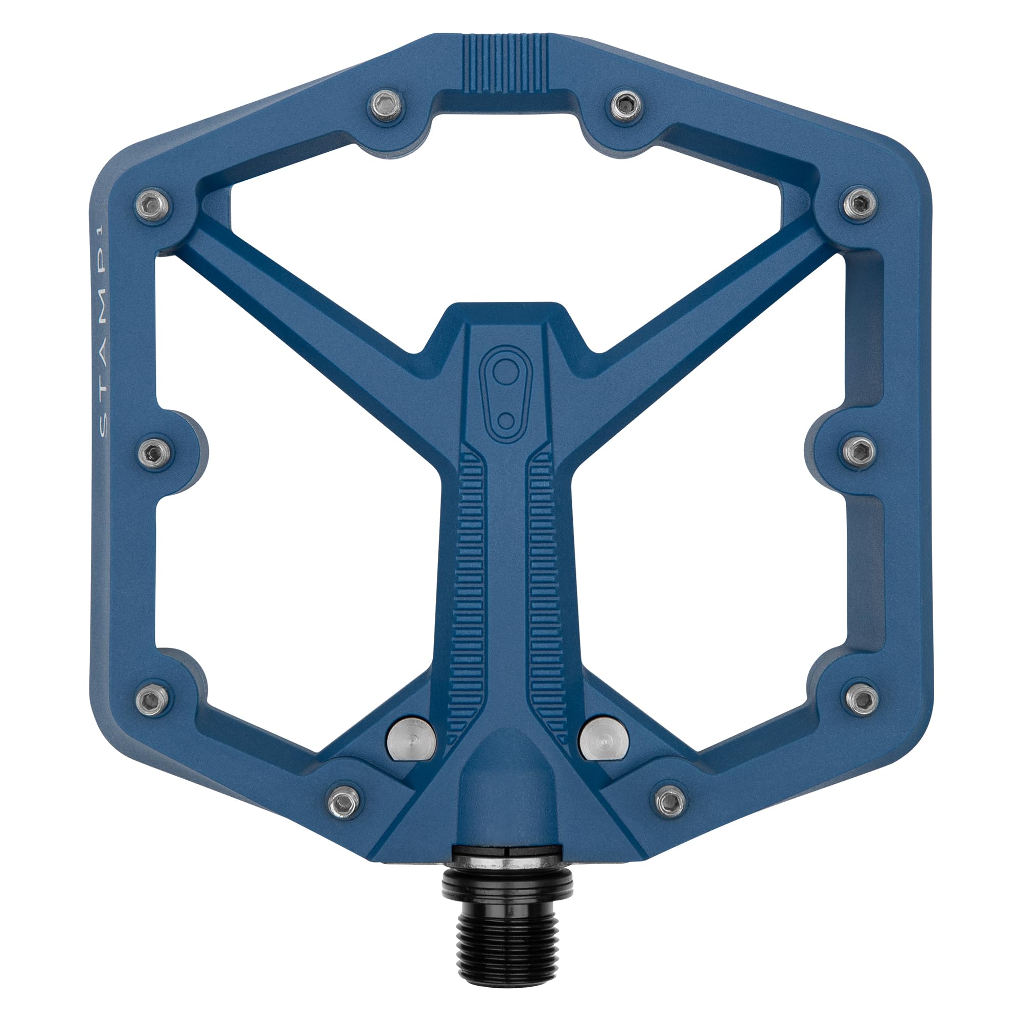 Crankbrothers Stamp 1 Version 2 MTB Pedal, Large Navy