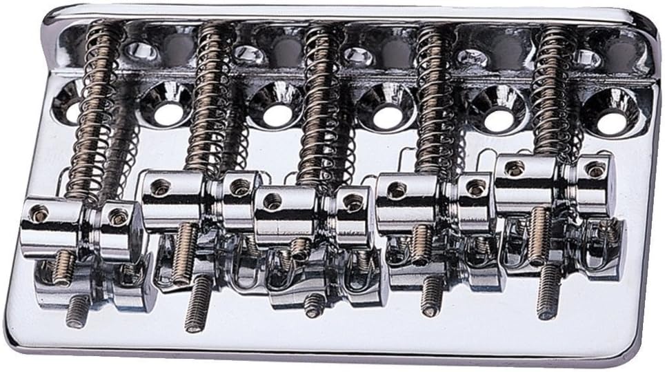 Electric Bass 5 String Jazz Bass Guitar Bridge Chrome